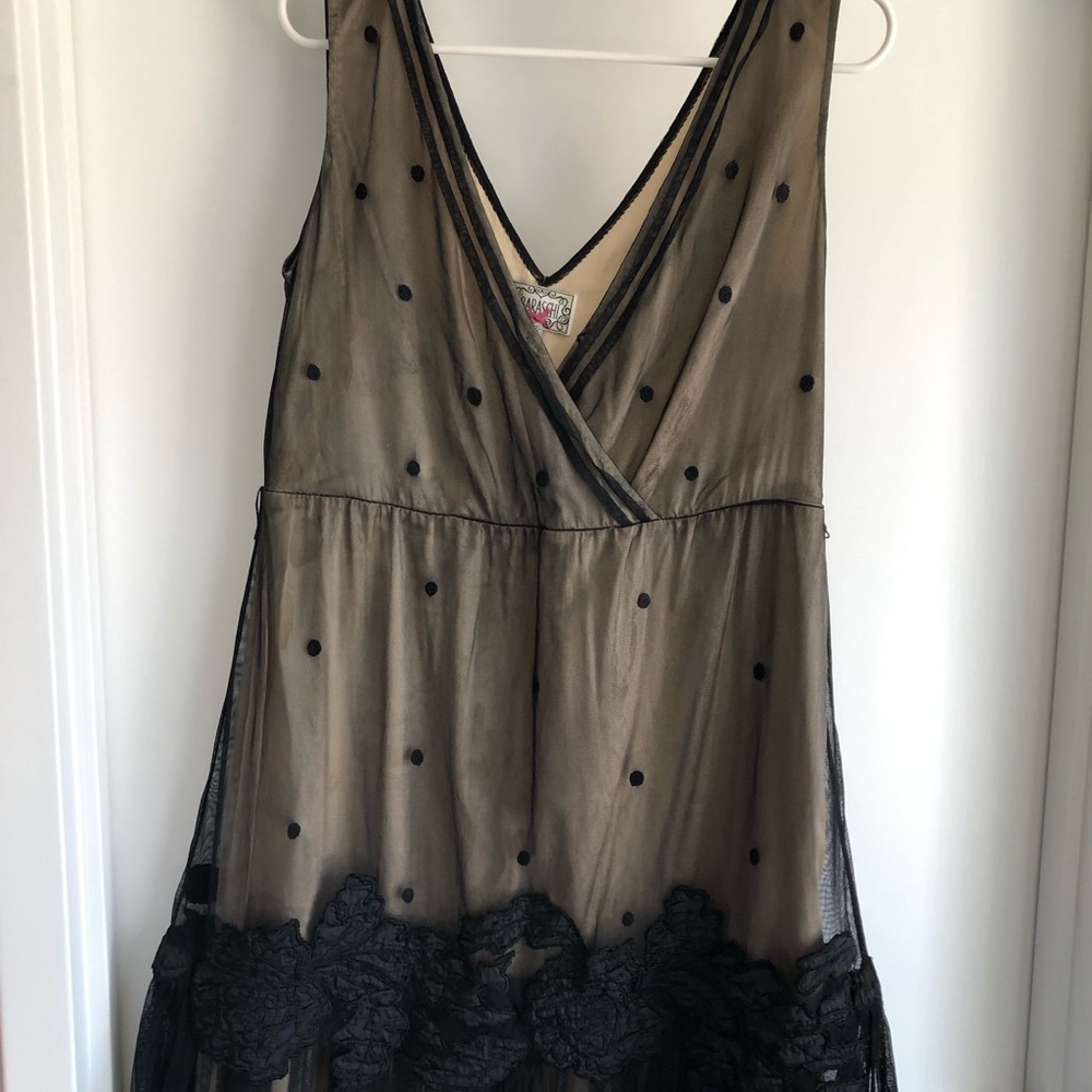 Formal, embroidered tulle dress